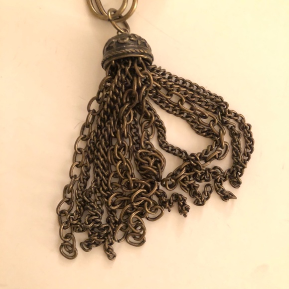 NWOTBronze Chain Belt with Tassel - Picture 3 of 6